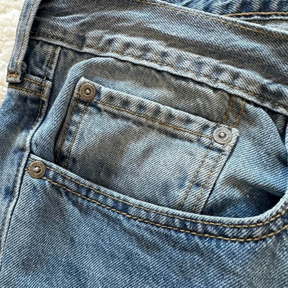 Old Navy Jeans Mens 42x30 Blue Skinny Built-In Tough‎ Denim Casual distressed